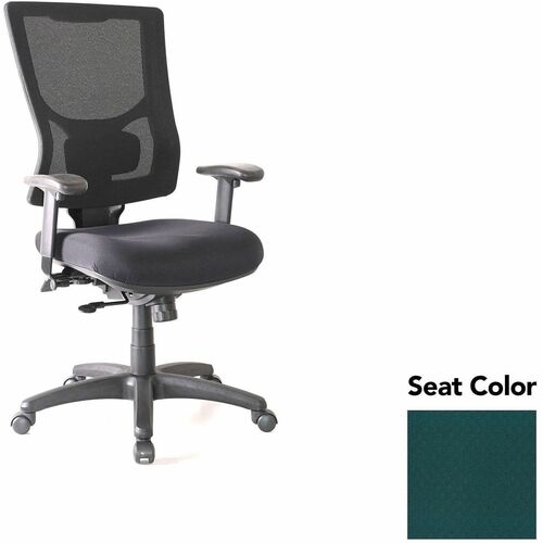 Lorell Conjure High-Back Office Chair - Insight Forest Seat Color - Mesh Back Material - High Back - Armrest - 1 Each