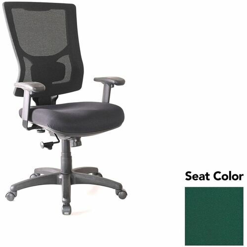 Lorell Conjure High-Back Swivel/Tilt Office Chair - Forte Chive Seat Color - Polyurethane Foam Seat Material - Mesh Back Material - High Back - Armrest - 1 Each