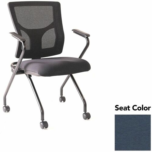 Lorell Conjure Mesh Training Chairs with Arms - Shire Chesapeake Seat Color - Polyurethane, Foam Seat Material - Mesh Back Material - High Back - Black - Armrest - 2 / Carton