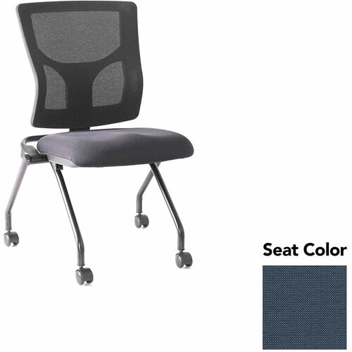 Lorell Conjure Mesh Training Chairs - Shire Chesapeake Seat Color - Polyurethane Foam Seat Material - Mesh Back Material - 2 / Carton
