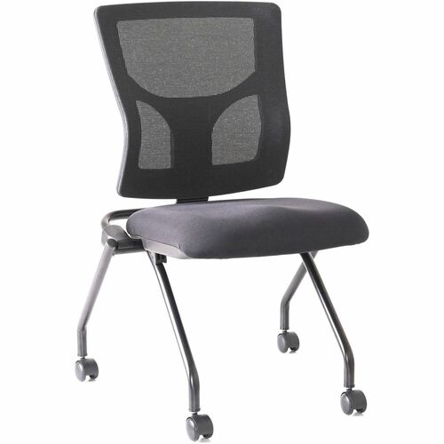 Lorell Conjure Mesh Training Chairs - Expo Festive Seat Color - Polyurethane Foam Seat Material - Mesh Back Material - 2 / Carton