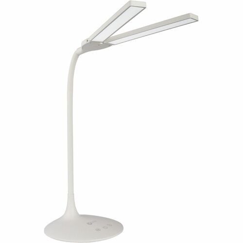 OttLite Wellness Series Pivot LED Desk Lamp - 26" Height x 6.7" Width - LED Bulb - Adjustable Height, Flexible Neck, ClearSun LED, Dimmable, Touch Sensitive Control Panel, Color Changing Mode, Auto Shut-off - Desk Mountable - White - for Desk