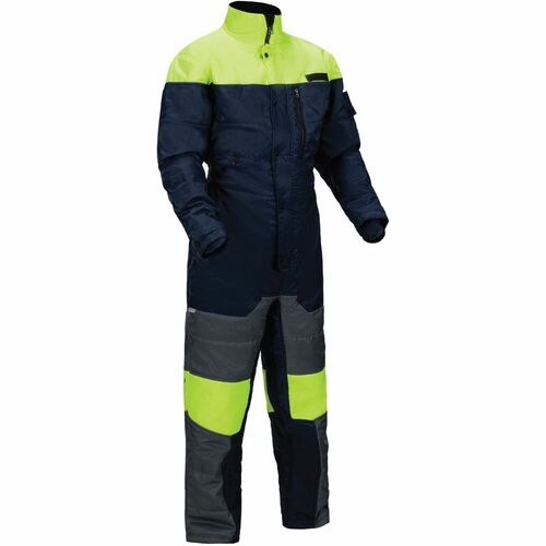 Ergodyne N-Ferno 6475 Insulated Freezer Coveralls, 3X-Large, Navy Polyester, 200g 3M Thinsulate Insulation, Snap/Zipper