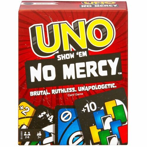 UNO Show 'Em No Mercy Card Game For Kids, Adults & Family Night, Parties And Travel - 168 Card(s) - Party - 1 Each