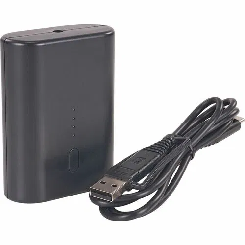 Ergodyne 6495B Power Bank, N-Ferno 5000 mAh, 7.2V 36W, LED Indicator, Black, for 6495 Heated Vest