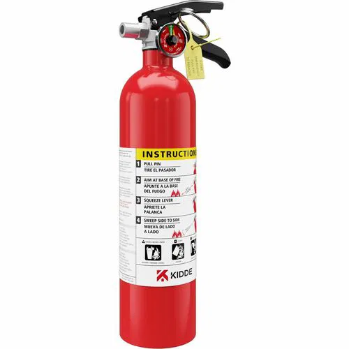 Kidde Fire Extinguisher, Kitchen, Boat, Office, Pro, 2.5 lb Rechargeable, Red, Safety Pin