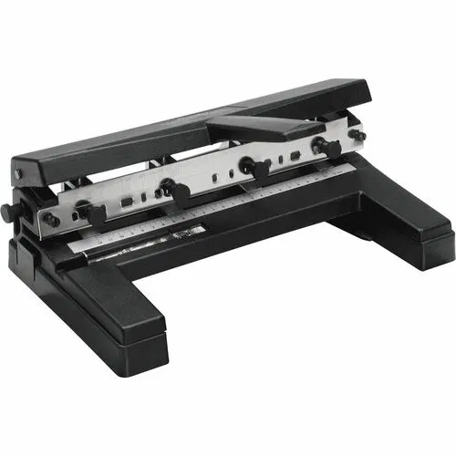 Swingline 2-4 Holes Heavy-Duty Paper Punch - 40 Sheet - 9" , 32" Punch Size - Die-cast Steel - Black