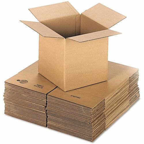 Universal Shipping Case - External Dimensions: 12" Length x 12" Width x 12" Height - 200 lb - Heavy Duty - 32 ECT - Corrugated Kraft - Brown - For Shipping - Recycled - 25 / Bundle