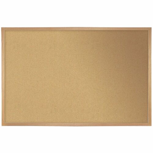 Ghent Bulletin Board, Wall-Mount, WK Series, 87.93" W x 0.81" D x 48.56" H, Natural Cork Surface, Wood Frame, Self-Healing