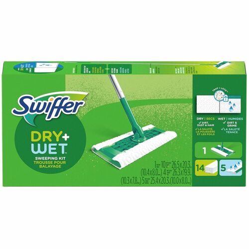 Swiffer Floor Sweeper, 2-in-1 Sweep and Mop, Green