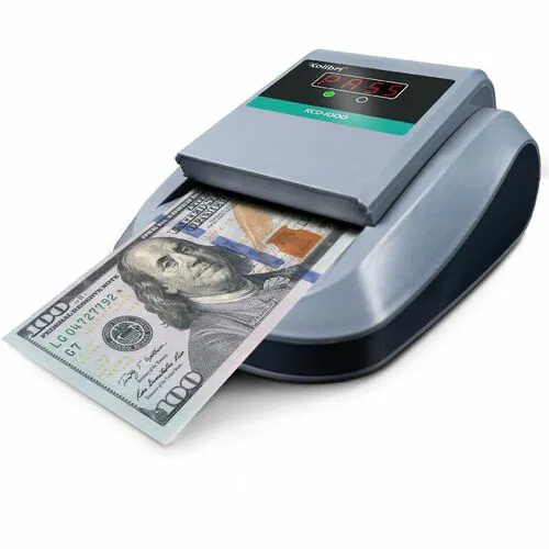 Cassida Portable Counterfeit Detector, Point-of-Sale, Ultraviolet, Magnetic Ink, Infrared, Watermark Detection, 0.5 Second, Gray