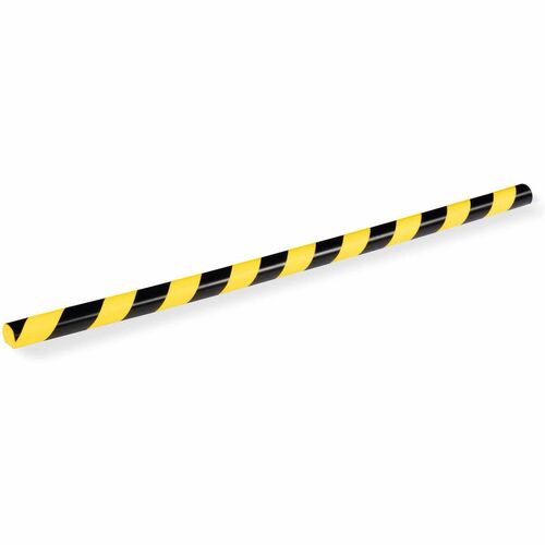 DURABLE Safety Protection Profiles - Adhesive Mount for Indoor, Production Area, Warehouse, Basement, Staircase, Garage, Wall, Cabinet, Shelf, Storage Trolley, Machinery, ... - Polyurethane Foam, Plastic - 5 / Pack