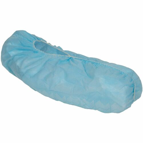 Ansell Shoe Cover, Workplace, Kleenguard A10 Light-Duty, Universal, Polypropylene, Blue, Skid-Resistant, Elasticized, 300/CT