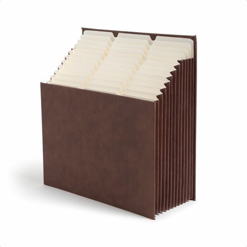 Smead Stadium Expanding File, Letter, 12-Pocket, 900-Sheet Capacity, 10.5" Expansion, Saddle