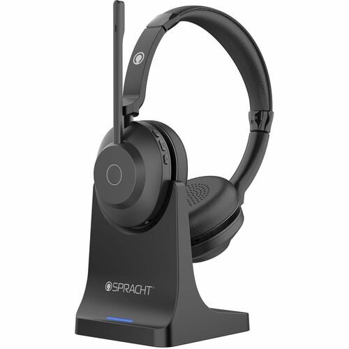 Spracht Blues Combo BC1022 Headset - Microsoft Teams Certification - Stereo - USB - Wired/Wireless - Bluetooth - 33 ft - Over-the-head, Over-the-ear - Binaural - Noise Cancelling Microphone - Black
