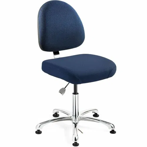 BEVCO Chair, Office, Integra 9000 Series, ESD, Pneumatic Height Adjustment, 300 lb Capacity, Navy Fabric