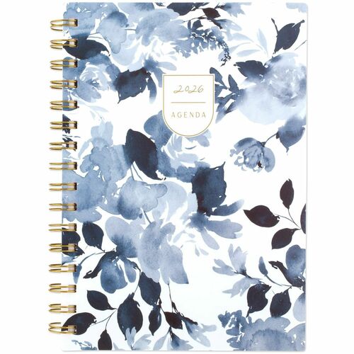 Cambridge Leah Bisch Weekly Monthly Planner - Weekly, Monthly - 12 Month - January 2026 to December 2026 - 5 1/2" x 8 1/2" Sheet Size - Twin Wire - Ciara Floral - Poly Cover - Monthly Planner, Planner Page, Yearly Planner, Unruled Planning Space, Unruled 