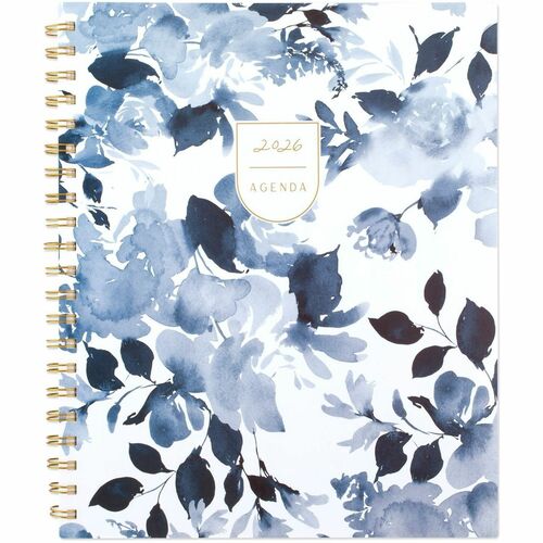 Cambridge Leah Bisch Weekly Monthly Planner - Weekly, Monthly - 12 Month - January 2026 to December 2026 - Letter - 8 1/2" x 11" Sheet Size - Twin Wire - Ciara Floral - Poly Cover - Monthly Planner, Planner Page, Yearly Planner, Unruled Planning Space, Un