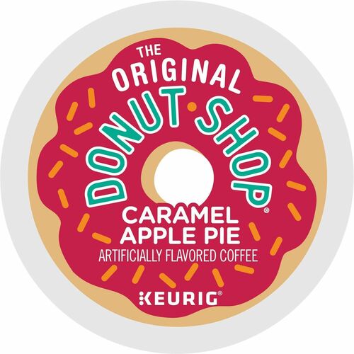 The Original Donut Shop® K-Cup Caramel Apple Pie Coffee - Compatible with Keurig Brewer - Light - Per Box - 24 K-Cup - K-Cup - Caramel Apple Pie - Kosher - 4 / Carton