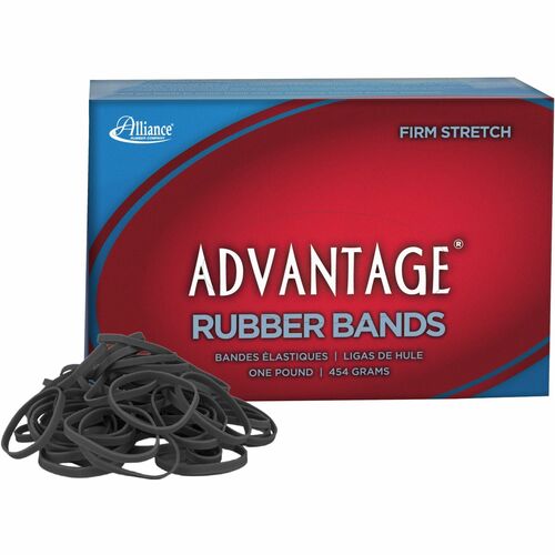 Alliance Rubber Advantage Classic Black - Size: #30 - 2" Length x 0.1" Width - Stretchable, Reusable, Durable, Elastic, Strong - Rubber - Classic Black - 1150 / Box