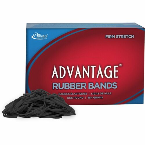 Alliance Rubber Advantage Classic Black - Size: #32 - 3" Length x 0.1" Width - Stretchable, Reusable, Durable, Elastic, Strong - Rubber - Classic Black - 700 / Box