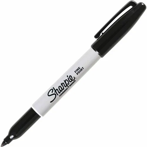 Sharpie Permanent Marker - Black Ink - Alcohol Based - Classroom, Home, Office, Art, General Purpose - 1 Each