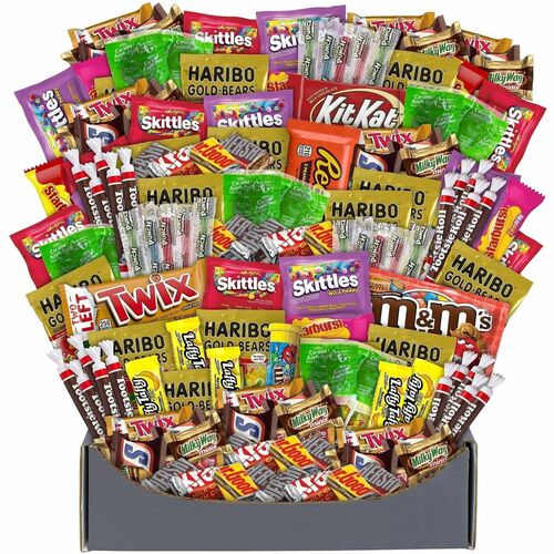 Green Rabbit Halloween Candy Box, Assorted Minis, 140/Bag