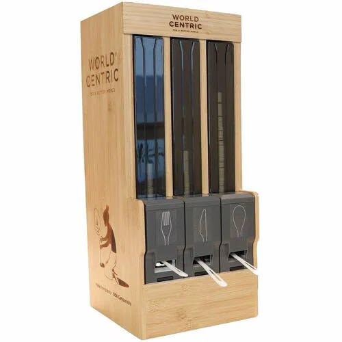 World Centric Touchless Cutlery Dispenser - Natural - 1 Carton
