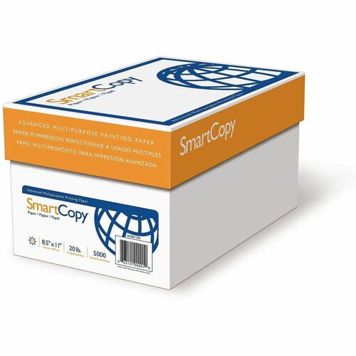 Special Buy Smart Copy Printer Paper - 92 Brightness - Letter - 8 1/2" x 11" - 20 lb Basis Weight - Printable - White - 5000 Sheets - 500 Sheets per Ream - 10 Ream per Case