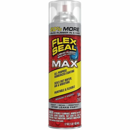 FLEX SEAL Liquid Rubber Sealant Coating Spray - Synthetic Rubber - Clear - 1.06 lb - 1