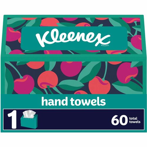 Kleenex Disposable Hand Towels - 1 Ply - 8" Width x 9.10" Length - White - Paper - 60 Towels/Box - 6 / Carton
