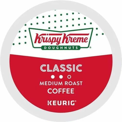 Krispy Kreme Doughnuts® K-Cup Classic Coffee - Compatible with Keurig Brewer - Medium - 24 K-Cup - K-Cup - Classic - 4 / Carton