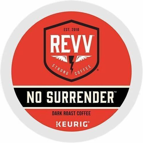 revv® K-Cup No Surrender Coffee - Compatible with Keurig Brewer - Dark - 24 K-Cup - K-Cup - No Surrender - 4 / Carton