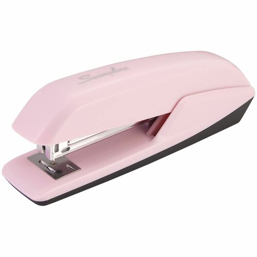 Swingline Desktop Stapler, 20-Sheet Capacity, Blush Pink, Jam-Free, Ergonomic Grip, Rotating Anvil