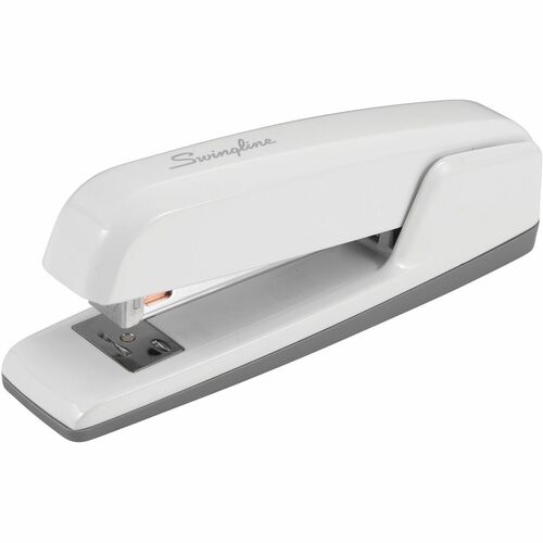 Swingline Desktop Stapler, Business Premium, 30-Sheet Capacity, Arctic White, Die-Cast Metal, Jam-Resistant, Tacking, Rotating Anvil