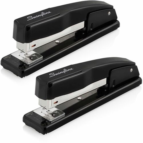 Swingline Commercial Desktop Stapler, Metal Full-Strip, 20-Sheet Capacity, Holds 210 Staples, Jam-Free, Locking Latch, 2/PK