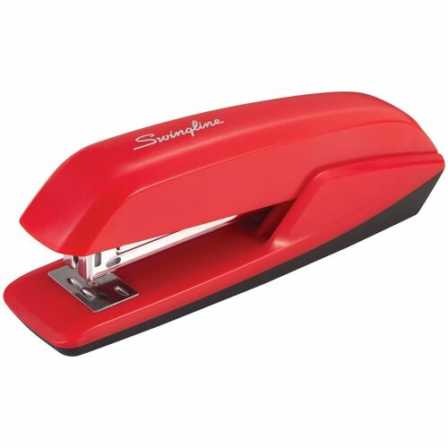 Swingline Desktop Stapler, 20-Sheet Capacity, Rio Red, Jam-Free, Rotating Anvil