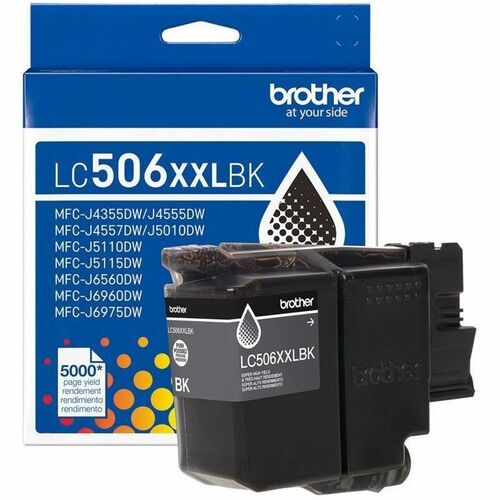 Brother (LC506XXLBKS) Ink Cartridge, Black, Super High (XXL) 5,000-Page Yield, for MFC-J4555dw