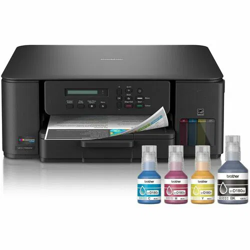 Brother MFC-T580DW Inkjet Multifunction Printer, Wireless, Automatic Duplex, 150-Sheet Tray, Flatbed Scanner, 16 ppm Mono/9 ppm Color, AirPrint