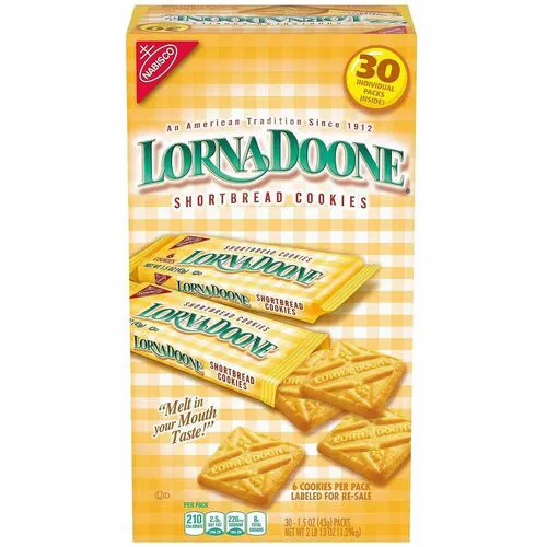 Lorna Doone Shortbread Cookies, 1.5 oz, 30/Bag, 1/CT