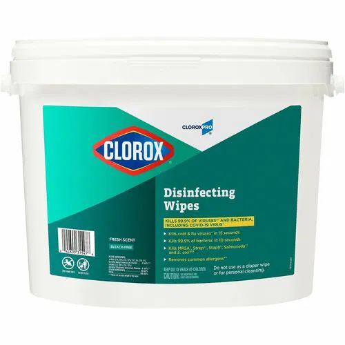Clorox Disinfectant Wipes, 700 Sheets/Bucket, Fresh Scent, Multi-Surface, White, EPA-Registered