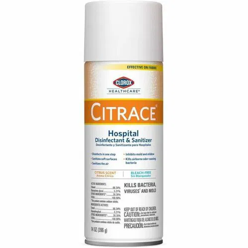 Clorox Healthcare Disinfectant/Deodorizer, Citrace Ready-To-Use Spray, 14 fl oz, Citrus Scent, 12/CT