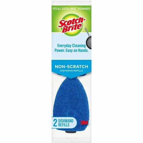 Scotch-Brite Non-Scratch Dishwand Pads, Blue, 2/PK