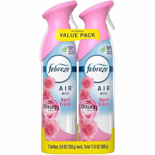 Febreze Air Effects, Air Freshener, Home, 8.8 fl oz Spray, April Fresh, Odor Neutralizer, Pink, 2/PK