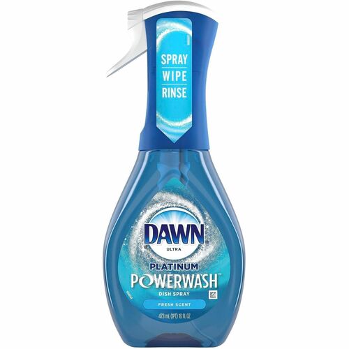 Dawn Dish Spray, Powerwash, 16 fl oz, Fresh Clean Scent, Refillable, Blue, 6/CT