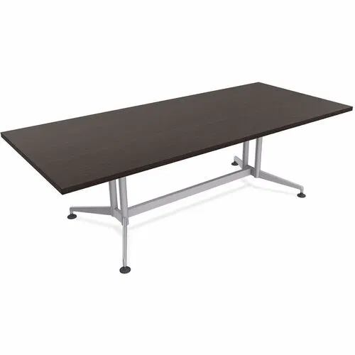 Special-T Conference Table, ZIA, Rectangle, 84" W x 48" D x 29" H, Powder-Coated Double Column Base, 2/Bundle