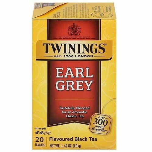 Twinings Original Organic Earl Grey Tea Black Tea - Black Tea - Organic - 20 / Box