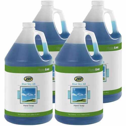 Zep Antibacterial Foaming Hand Soap Refill, 1 gal, Blue, Solvent-Free, 4/CT
