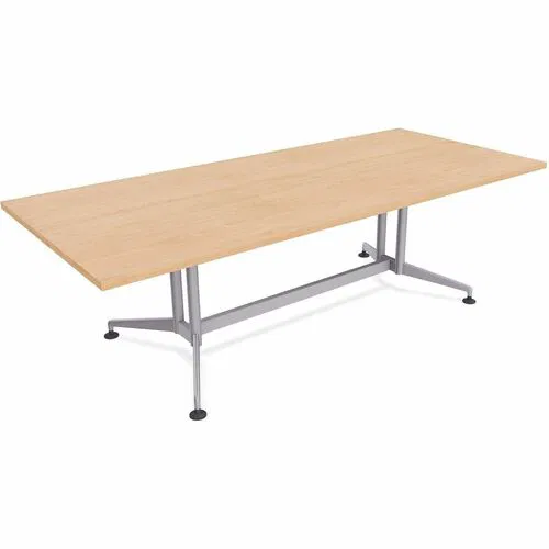 Special-T, Conference Table, Conference Room, ZIA Series, 84" W x 48" D x 29" H, Kensington Maple, Powder-Coated Double Column Base, 2/BDL