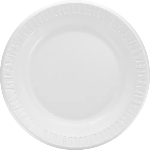 Dart - Serving - 10.3" Diameter - White - Glossy - Foam, Plastic Body - 125/Bag - 4 / Carton